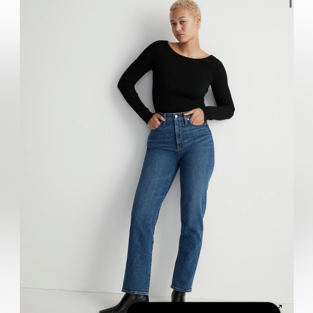 The Curvy Perfect Vintage Straight Jean in Mayfield Wash Size 25